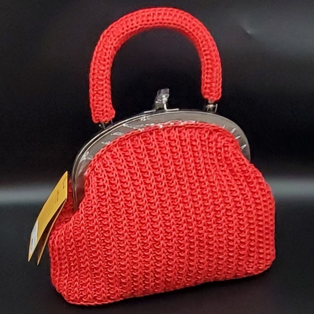 Patricia Nash Willow Top Handle Frame Satchel in Papaya
